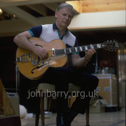 Vic Flick working on Licence To Kill - guitar to be auctioned